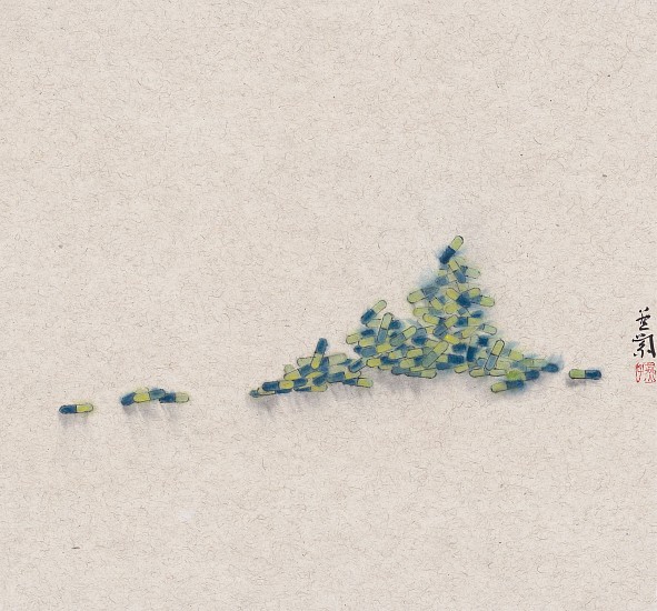 Zhang Yanzi, Registration, 2016-4
2016, Ink and color on jute paper
