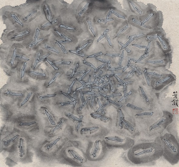 Zhang Yanzi, Registration, 2016-2
2016, Ink and color on jute paper