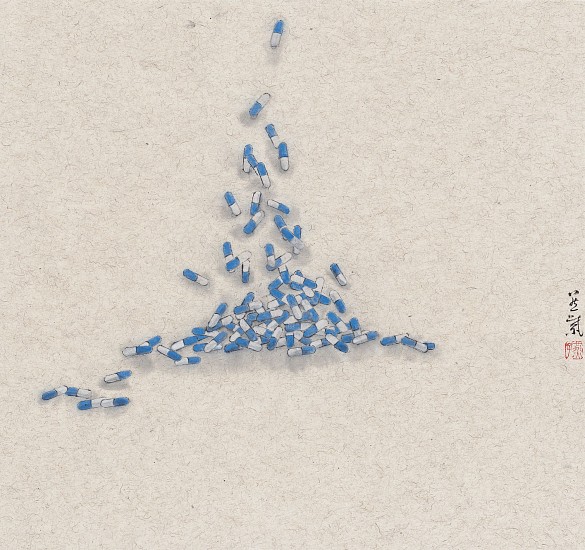 Zhang Yanzi, Registration, 2016-8
2016, Ink and color on jute paper