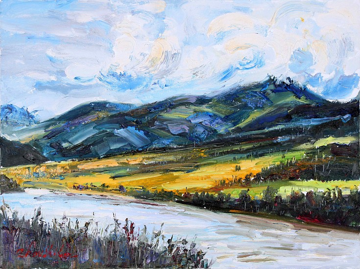 Zhou Shilin, Blue Mountain
2013, Oil on canvas